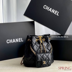 РЮКЗАК CHANEL КАЧЕСТВО ЛЮКС ЗЕРКАЛЬНАЯ КОПИЯ 1 В 1 В КОМПЛЕКТЕ СУМКА ПЫЛЬНИК