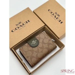 КОШЕЛЕК ЖЕНСКИЙ COACH КАЧЕСТВО ЛЮКС ЗЕРКАЛЬНАЯ КОПИЯ 1 В 1 В КОМПЛЕКТЕ КОШЕЛЕК ПЫЛЬНИК КОРОБКА