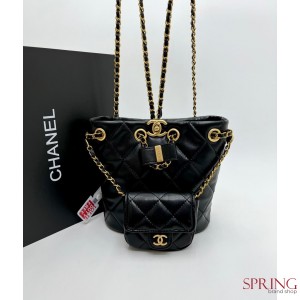 РЮКЗАК CHANEL КАЧЕСТВО ЛЮКС ЗЕРКАЛЬНАЯ КОПИЯ 1 В 1 В КОМПЛЕКТЕ СУМКА ПЫЛЬНИК И КОРОБКА